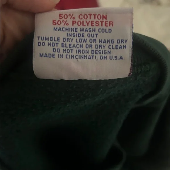 Vintage emerald green Notre Dame sweatshirt - Picture 6 of 6